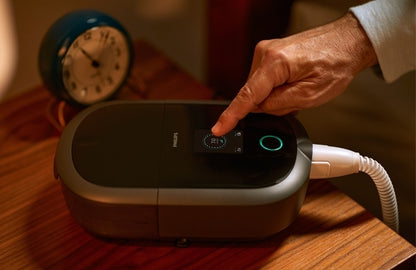 Philips DreamStation 2 Auto CPAP Advanced with humidifier and integrated 4G cellular modem.