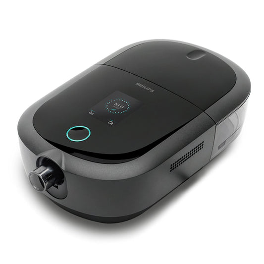 Philips DreamStation 2 Auto CPAP Advanced mit Luftbefeuchter und integriertem 4G Mobilfunkmodem.