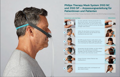 Philips Nasal Mask TM3100 NC Nasal Mask, CPAP Sleep Therapy Mask against Sleep Apnea
